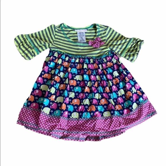 Bonnie Jean Nellie Elephant Dress 18 Months - Picture 3 of 6